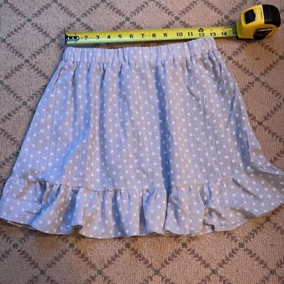 Polly taupe gray skirt w ruffle hem NWOT 10 - Picture 4 of 7